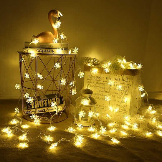 LED small flashing lights with stars decoration